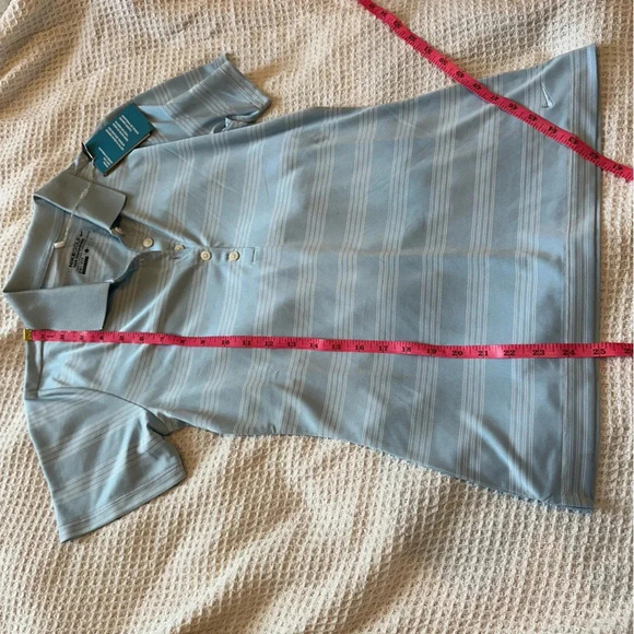 NWT Blue Nike women’s golf shirt striped size small tour performance - Picture 7 of 9